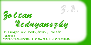 zoltan mednyanszky business card