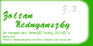 zoltan mednyanszky business card